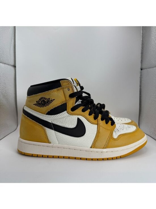 Jordan Other - Nike Air Jordan 1 Retro High OG Shoes Mens Size 8 Yellow Black Sail DZ5485-701